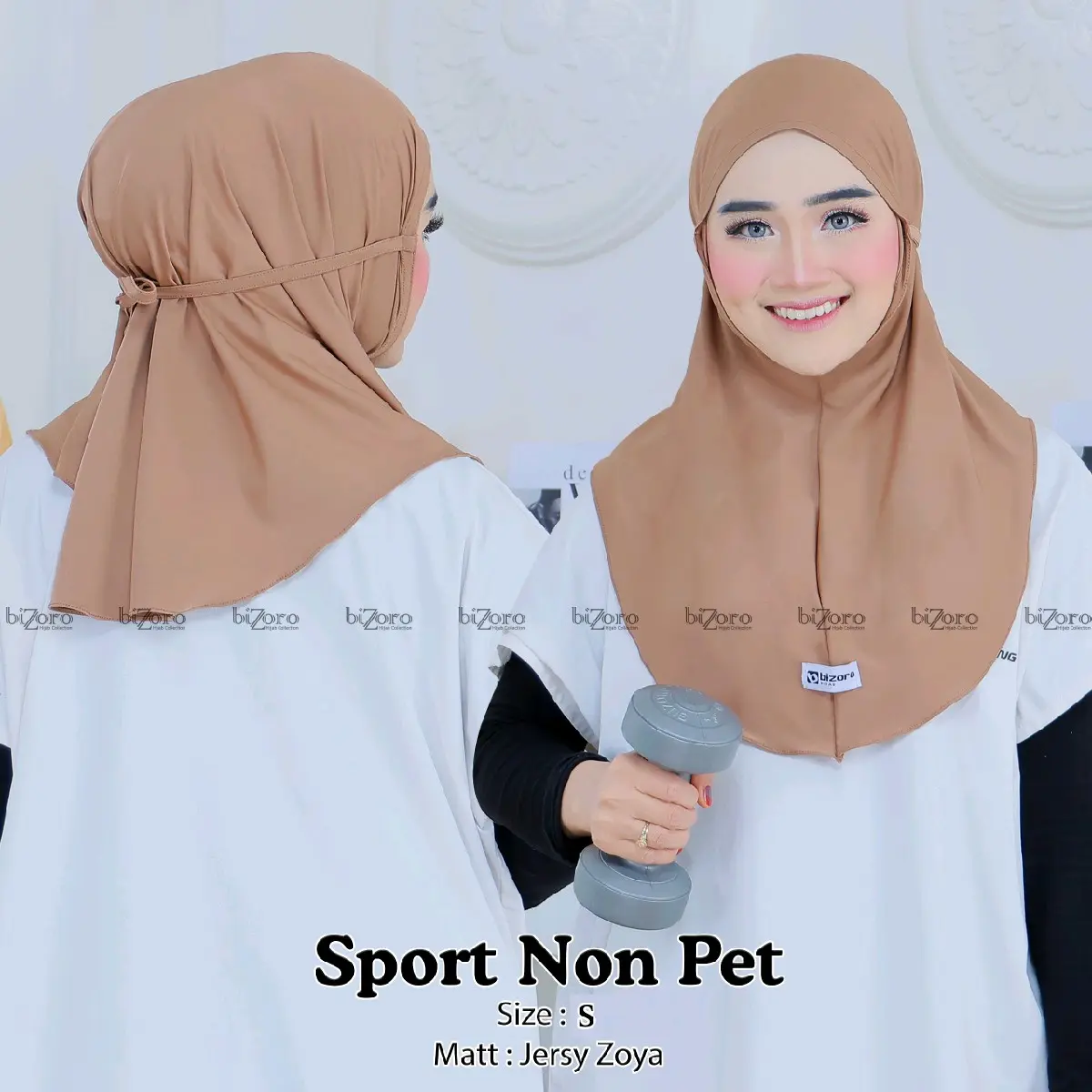 Hijab Sport Non Pet Tali Jersey  Hijab Olahraga Terlaris