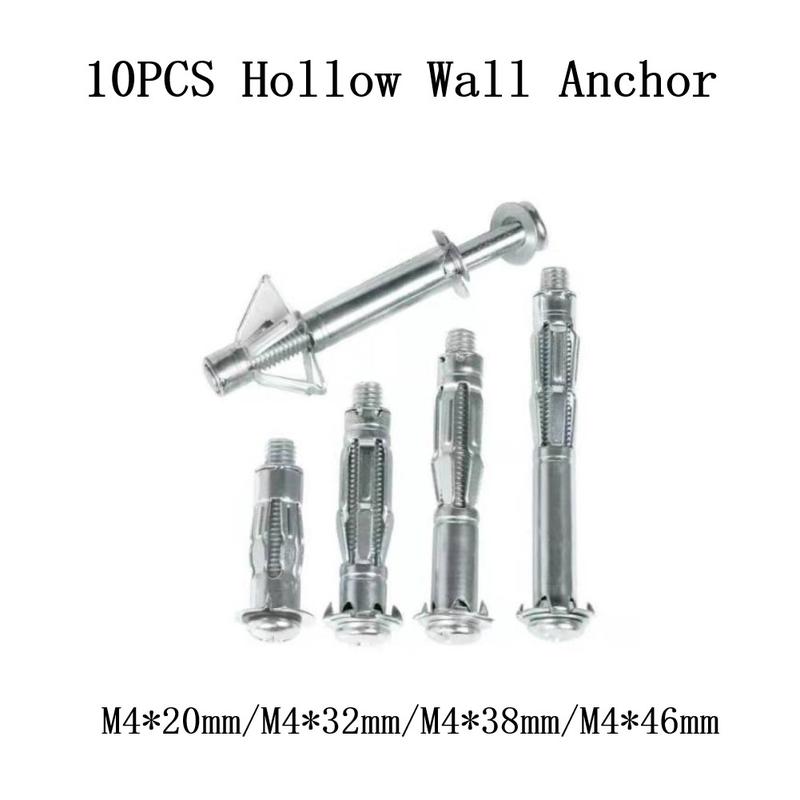 Carbon Steel Q235 10 Pack Heavy Duty Cavity Wall Anchors for Removable Plasterboards and Plywood 1