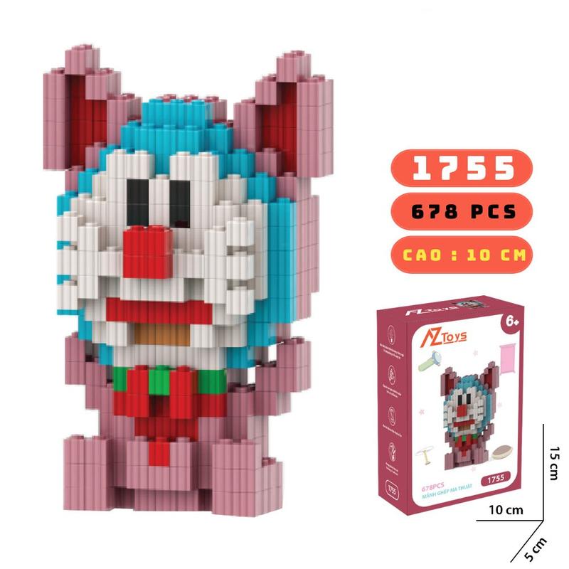 Product Introduction of Đồ Chơi Lắp Ghép Doraemon Mini Nhiều Màu, Chất Liệu Nhựa ABS 8