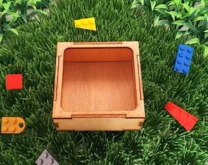 tempat kotak makan hamster landak mini kayu