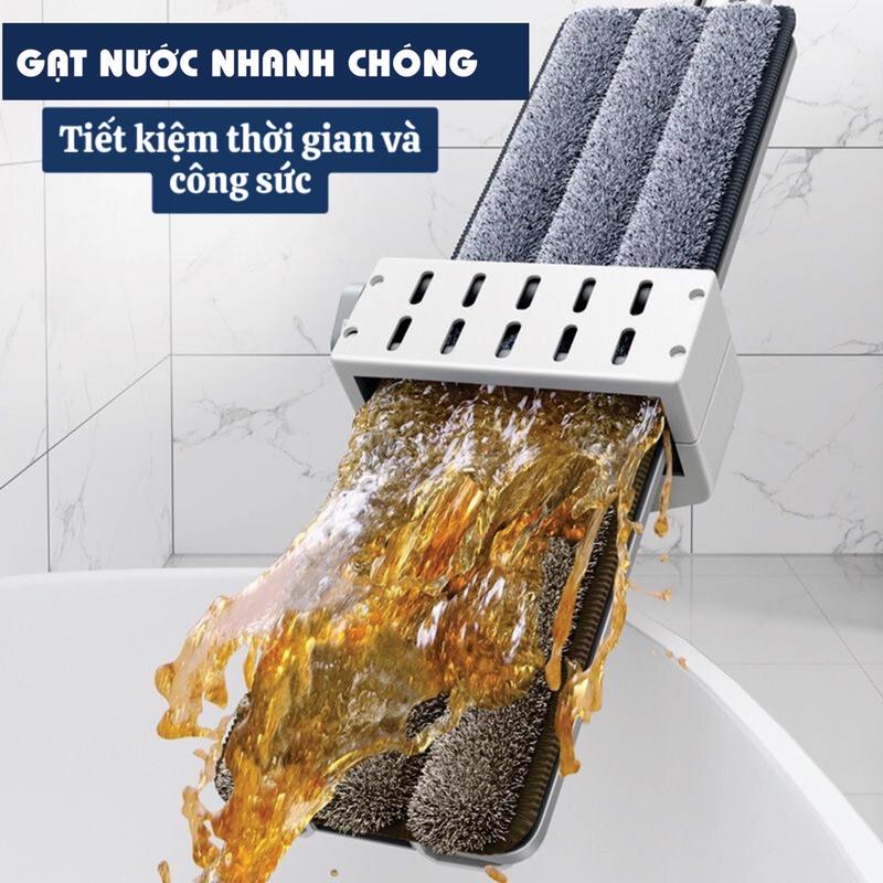 Product Introduction of Cây lau nhà tự vắt xoay 360°, chổi lau nhà 3 chế độ giặt, vắt, gạt nước. (CL4512) Lau Sàn Làm Sạch cây lau nhà sợi tổng hợp chất thấm nước c hổ cây  lau 5