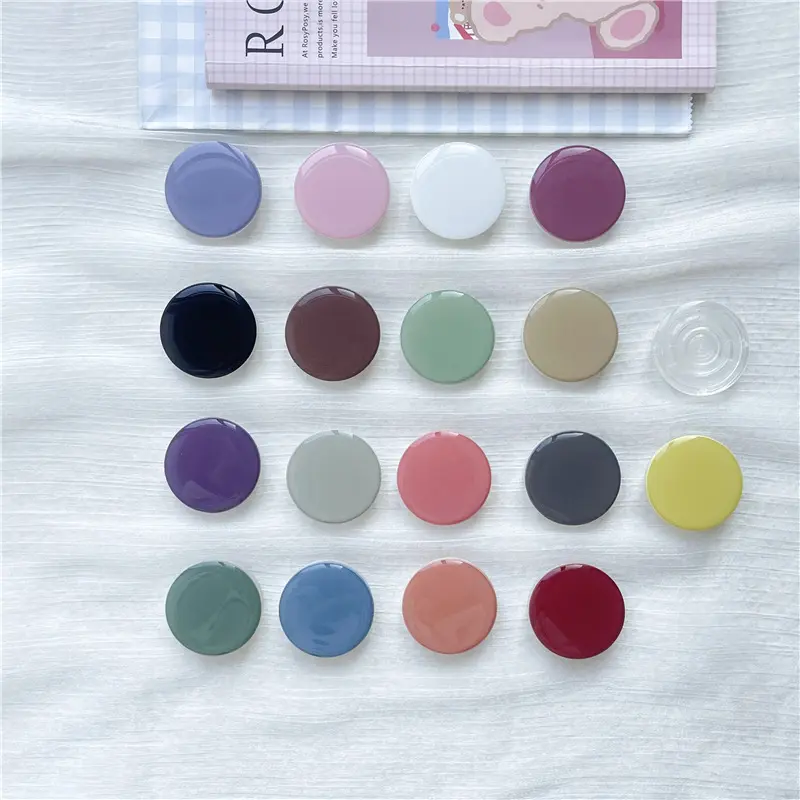 2PSC Fashionable solid color phone holder grip Tok multifunctional circular phone holder