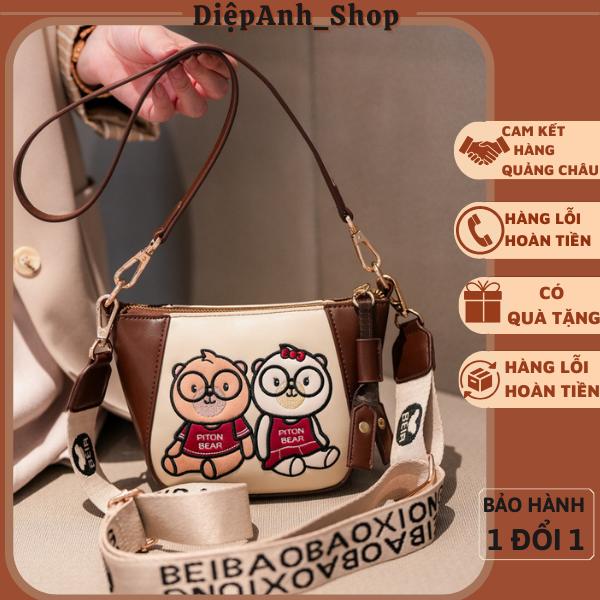  Túi nữ gấu Beibaobao  Kèm Hộp  dáng bầu đeo chéo hàng quảng châu cao cấp T800 