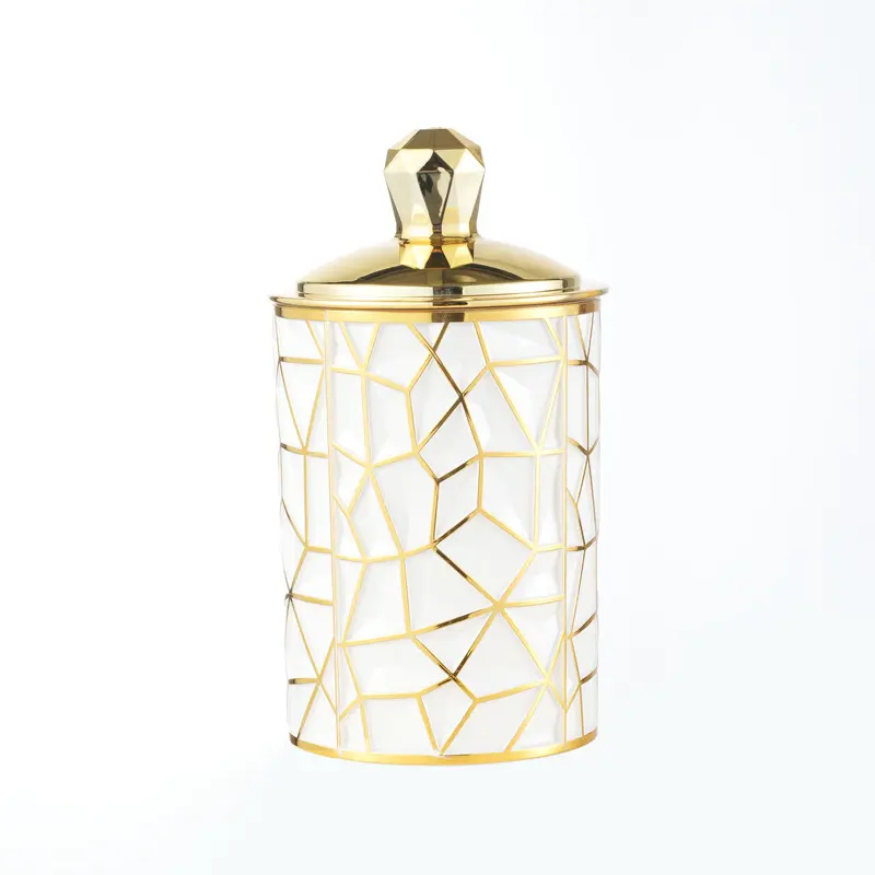Sealed Plastic Cans, Golden Edge Sealed Tank with Lid, Snacks Sundries Storage Tank
