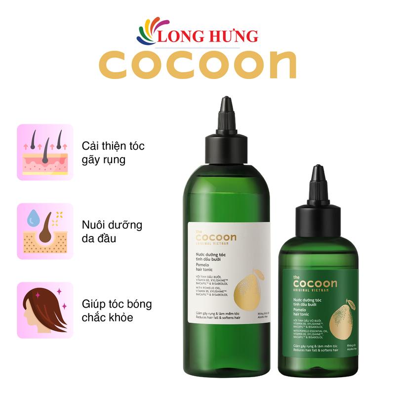Nước dưỡng tóc tinh dầu bưởi Cocoon Pomelo Hair Tonic (140ml/310ml) - Phiên bản nâng cấp