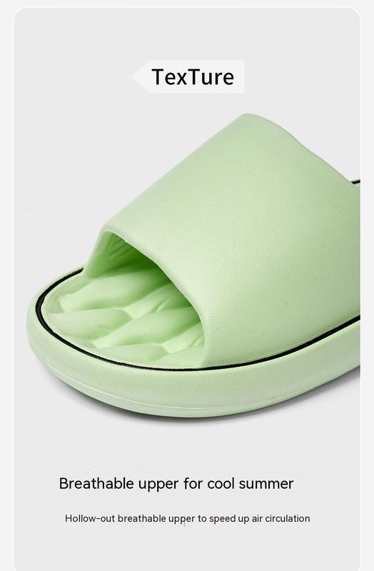 Product Introduction of Bathroom Water Seepage Super Soft Sole Home Slippers Women Cloud Slippers Eva Indoor Sandals Non-Slip Flip Flop Men Slippers 9