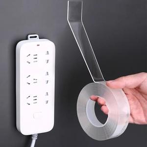 Cinta doble cara transparente de alta resistencia, 1/2/3/5m cinta autoadhesiva multifuncional, cinta adhesiva lavable para oficina, coche, sala de estar, baño, escuela, papelería y suministros de oficina