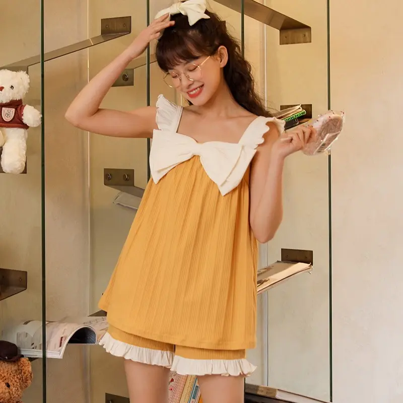 Đồ bộ mặc nhà nữ 2 dây cotton cao cấp đẹp kiểu dáng dễ thương nhiều màu size M,L – DĐ1 Nhung ÁoNăm 2025 mớiTOP❤️
