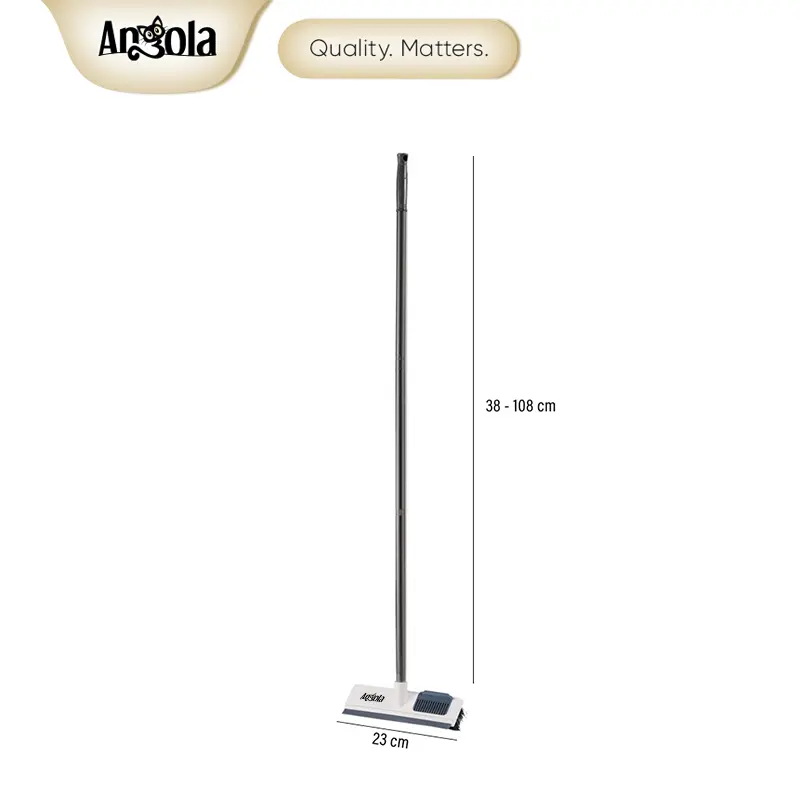 ANGOLA D46 Sikat Dorong Lantai Alat Sikat Toilet stainless 8