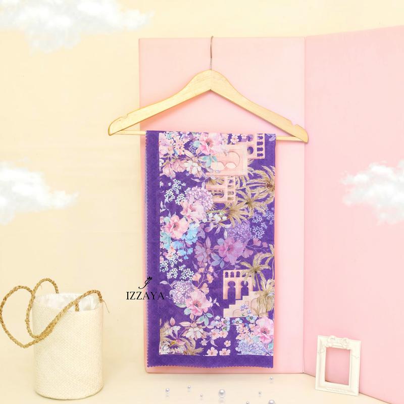 Hijab Motif Segiempat Ultrafine Voal GIA SERIES 5