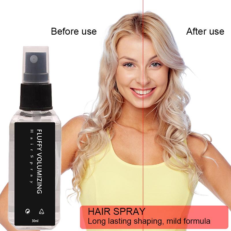 Xịt Giữ Sợi Tóc, Eelhoe, Bồng Bềnh Và Làm Phồng, 30ml, Chai Xịt Sương Mịn Trong Suốt, Xịt Giữ Hình Tóc Kiểm Soát Dầu, Dễ Thoa, Không Thấm Nước, Thích Hợp Để Trang Điểm Làm Đẹp 3
