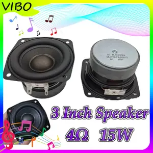 【siap】Mini Subwoofer Speaker 3 Inch 15W High Power HIFI Low Bass 3 in Magnet Tebal Karet Besar