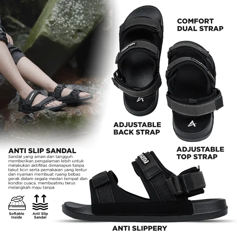 ANTARESTAR Official Sendal Outdoor Pria Wanita Sandal Viral Casual Kotka Series Antarestar Jepit 2