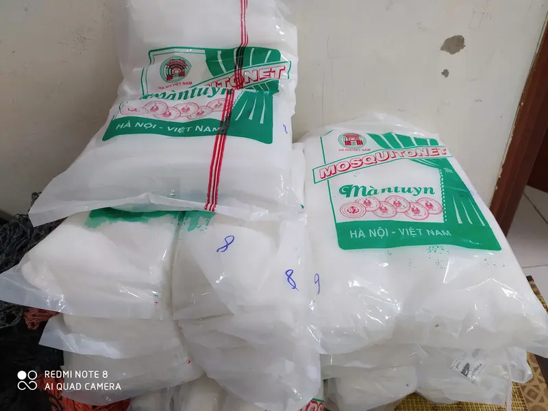 Bán buôn, bán lẻ Màn tuyn chống muỗi chân dài( Loại 1) cho giường Đơn( kt ngang 0.8m đến 1.2m)-hàng Việt Nam 1