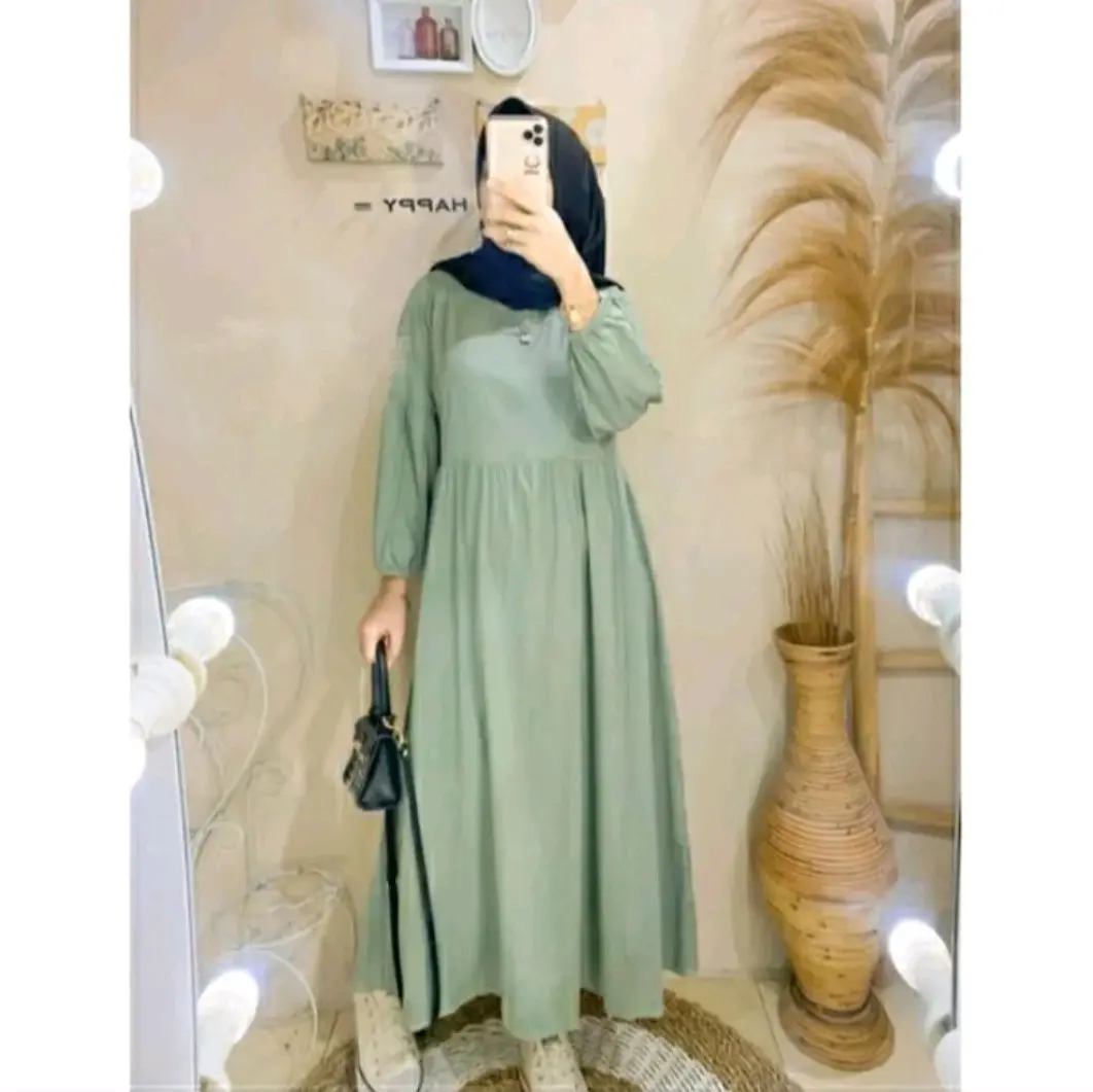 gamis cringkle wanita dewasa//gamis Kayla terbaru Dewasa