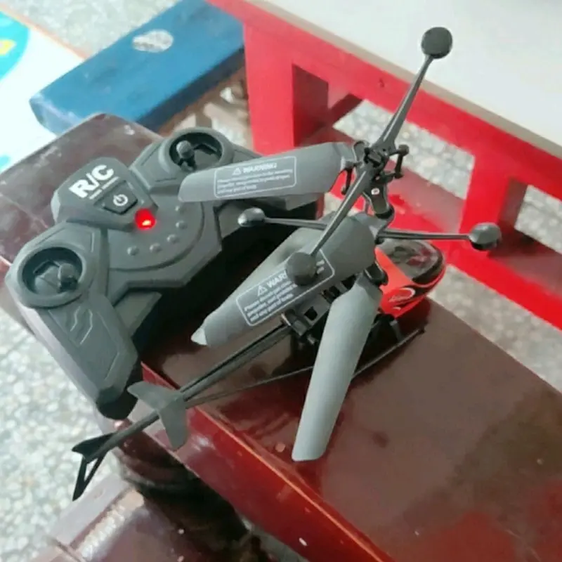 Helikopter remot control mainan terbang mini RC helicopter dengan lampu LED hadiah 4