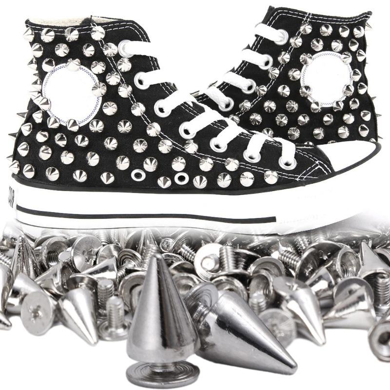 Product Introduction of 10/20pcs DIY Spike Punk Rivets Metal Cone Studs Fashion Punk Style Women Men Clothes Shoes Leather Accessories 11