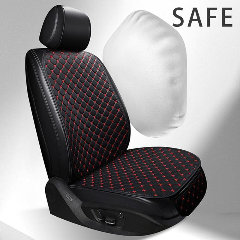 Product Introduction of 3PCS Car Cushion Set Four Seasons General Leather Embroidery Cushion Car Seat Cover Leather Minimalism Wear-resistant Non-slip Cushion 33