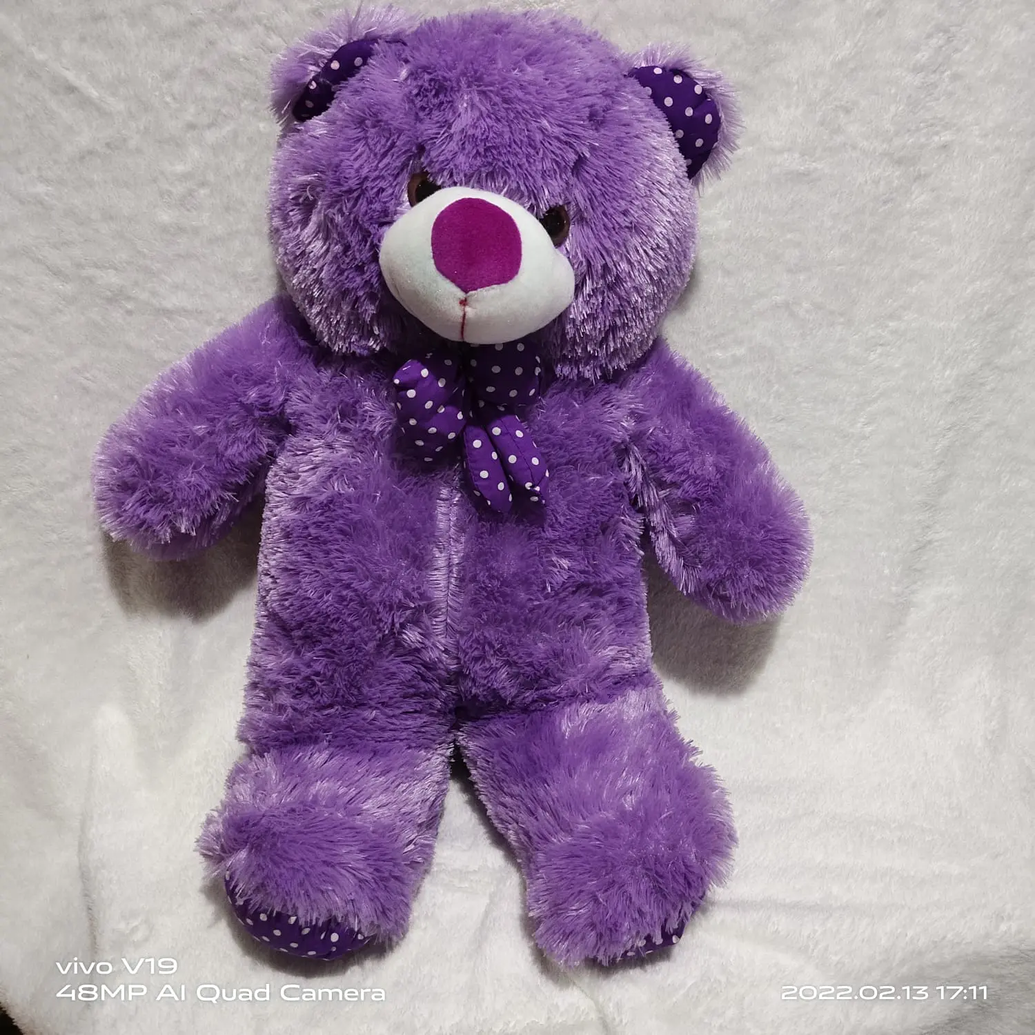soft toy 6ft purple teddy bear