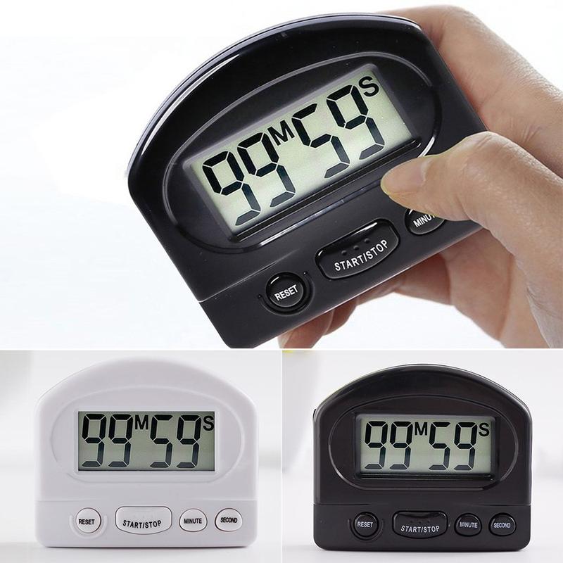 Mini LCD Digital Kitchen Timer Cooking Count Up Countdown Alarm ...