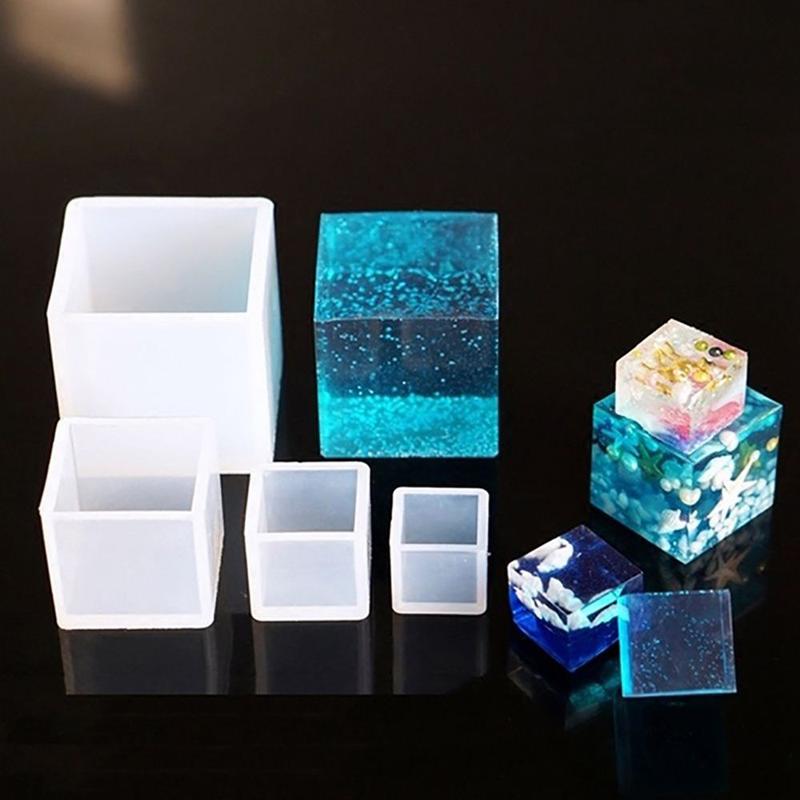Product Introduction of Transparent UV Epoxy   Making Tools Silicone Mould Cube Molds Resin Mold 28