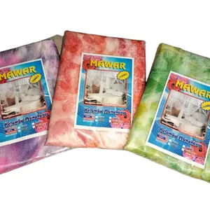 kelambu motif bunga tebal ukuran 200x200 Pencegahan Serangga Pencegahan Serangga Hijau