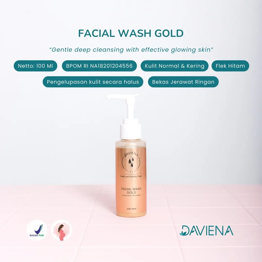 FACIAL WASH GOLD DAVIENA