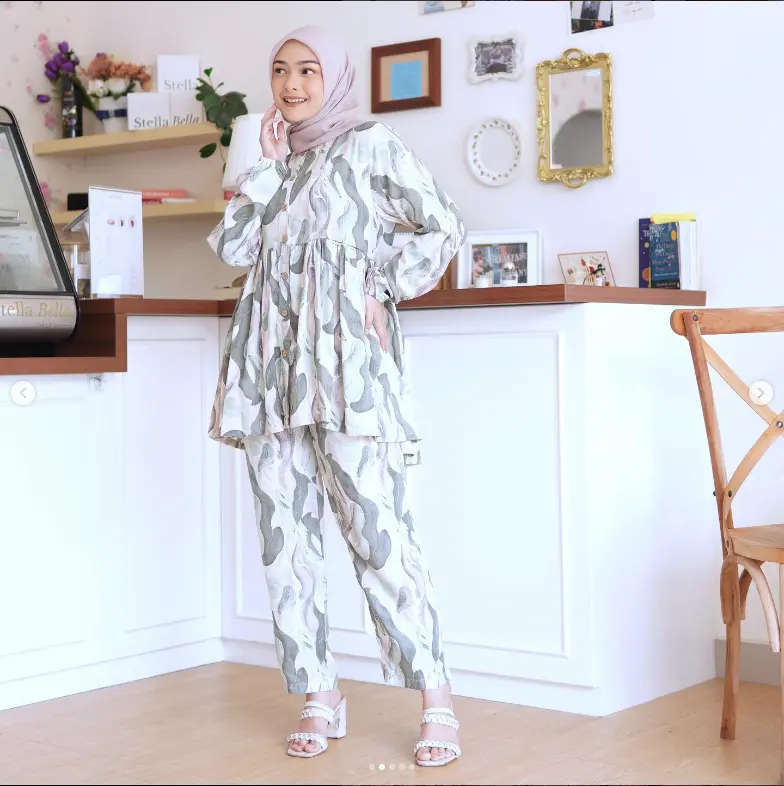 Gamila piyama | oneset piyama busui Rayon Viscose Setelan | by koncoturuu 3