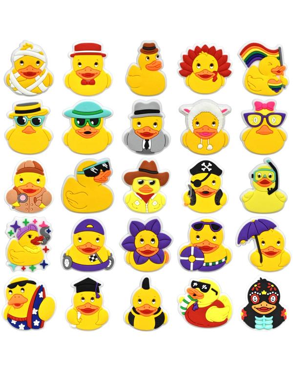 Cute Cartoon Duck Shoe Decoration, Diy Shoes Decorations for Clogs, Slippers, Shoes Decorations for Kids and Adults 2