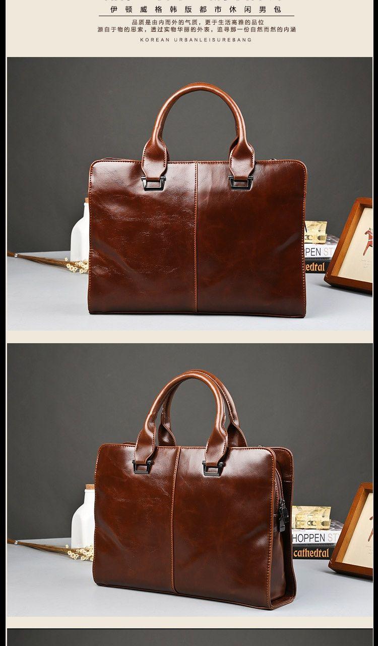 Product Introduction of [1146 People Collection] Original Retro Fashion Portable Shoulder Bag Men'S Briefcase Casual Bag Messenger Bag Business Computer Bag Men'S Bag 19