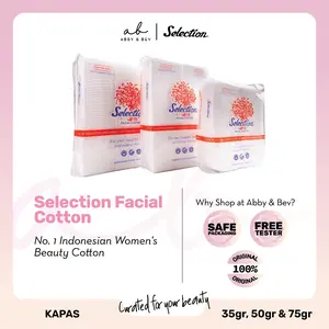 AB - Selection Facial Cotton [35gr,50gr&75gr]/ Kapas Wajah Kapas Kecantikan Selection
