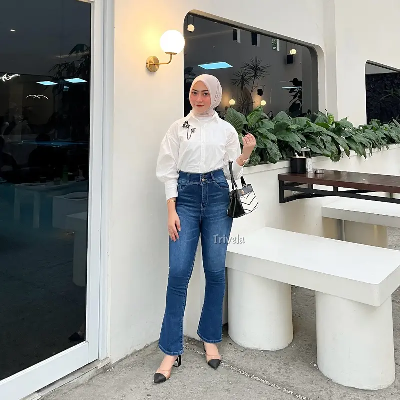 TRIVELA - CELANA JEANS SUPER JUMBO 27-42 MELAR ANTI NGATUNG / MELLISA CUTBRAY 2