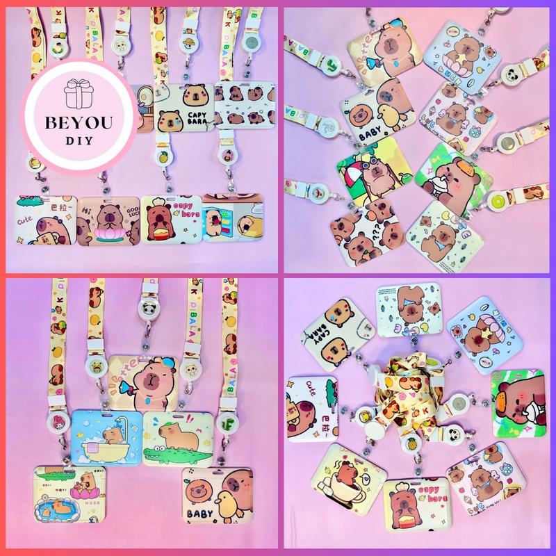  Dây Đeo Thẻ Ngang CAPYBARA  Cho Sinh Viên Dây Đeo Kèm Thẻ Cho Học Sinh Nhân Viên Văn Phòng 