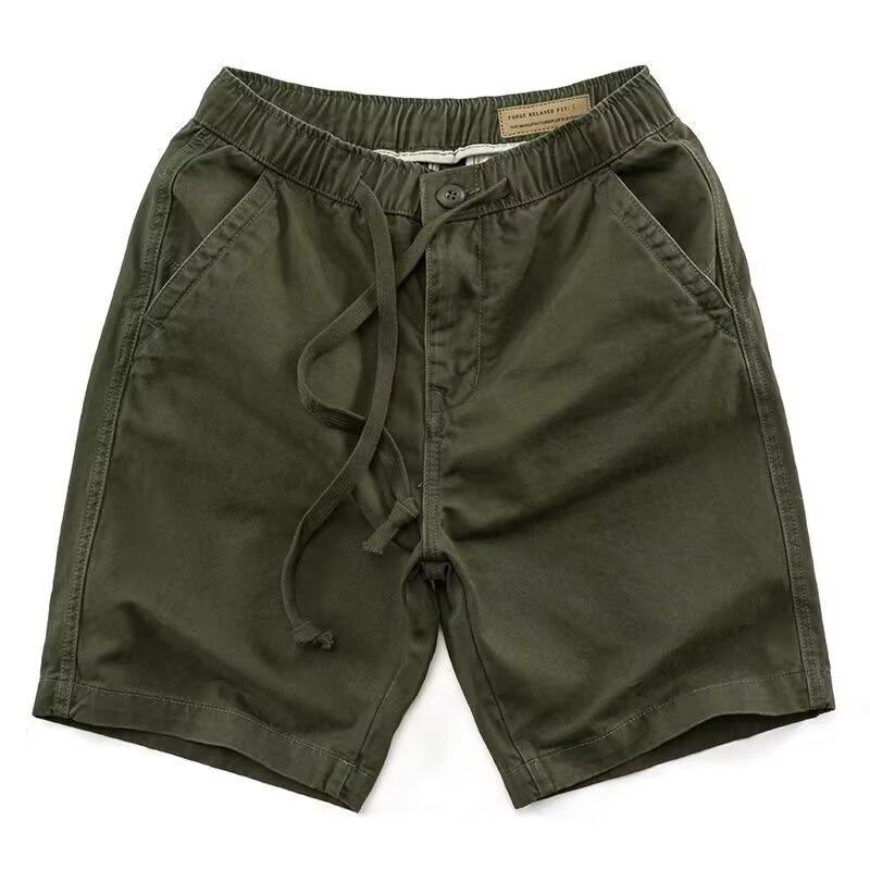 Product Introduction of M-8XL Japanese Basic Cargo Shorts Men Simple Casual Loose Straight Leg Plus Size Short Pants 2