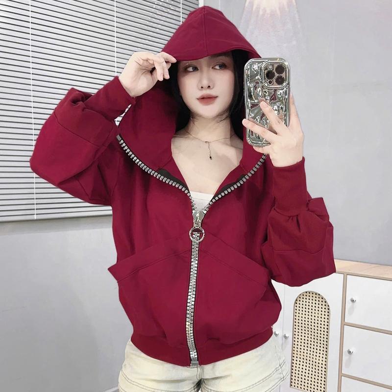 Áo khoác khóa to thun PC cao cấp dày mát Hottrend thời trang nữ - Top 0