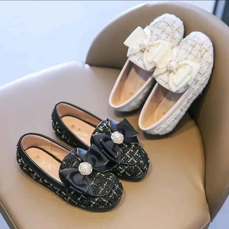 sepatu anak perempuan 2-10 tahun   sepatu balet nyaman dipakai  anak anak sepatu flatshoes anak perempuan motif mutiara sepatu anak cewek model korea 0
