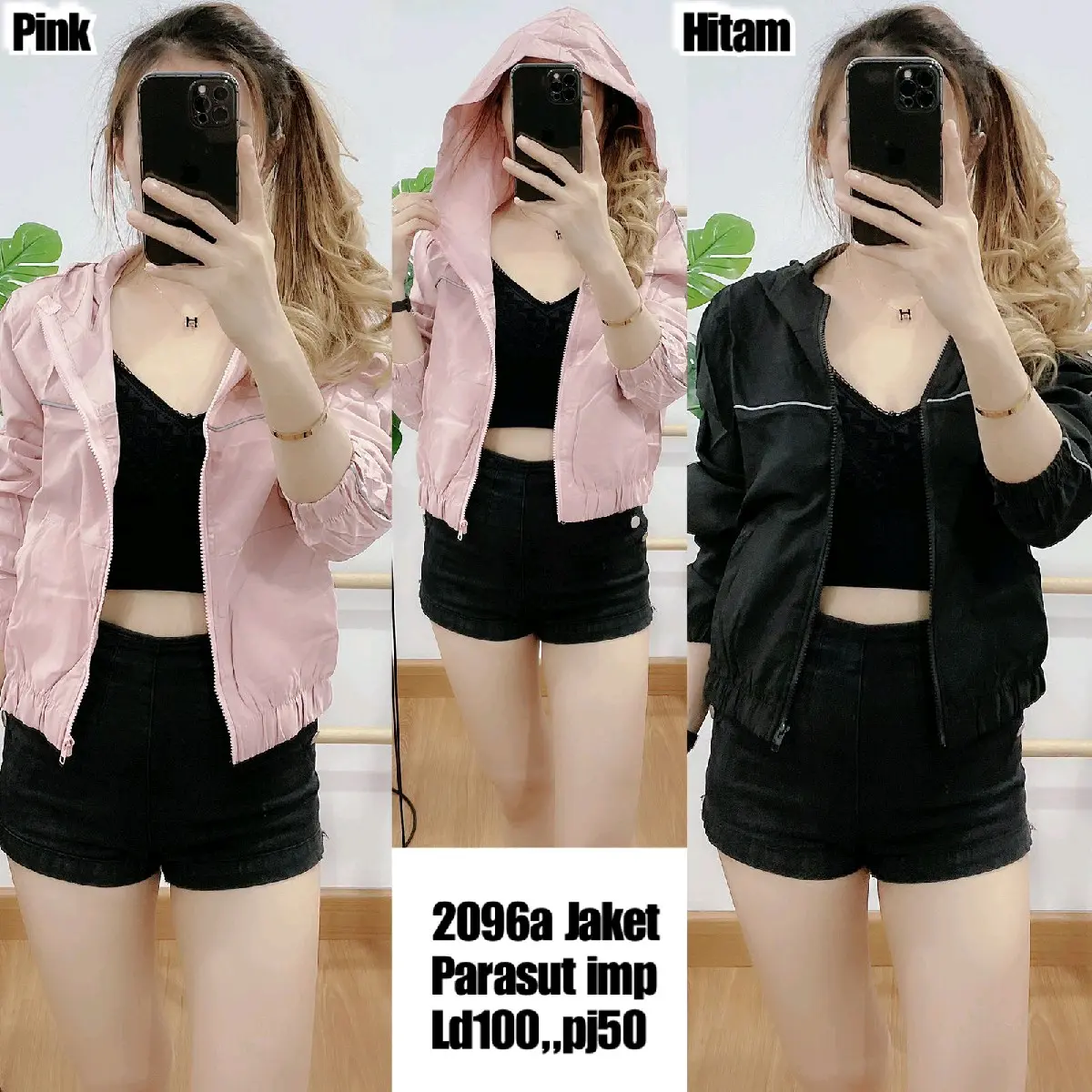209 JAKET PARASUT IMPORT HOODIE POLOS
