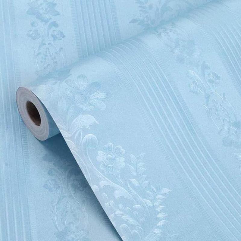 10 mét giấy dán tường có keo sẵn khổ 45cm, mẫu vân nổi hoa
