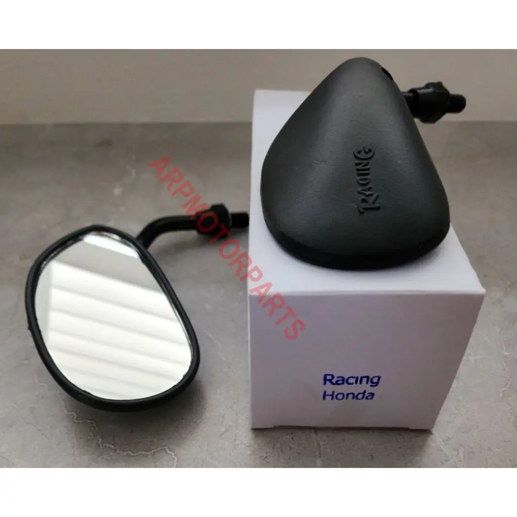 กระจกแต่ง ทรงย่อ RACING HONDA เรซซิ่ง ฮอนด้า ทั่วไป #สินค้าขายเป็นคู่ # หน้าบานกระจกเล็ก-ขาสั้น #TW Racing Brand Car รถยนต์