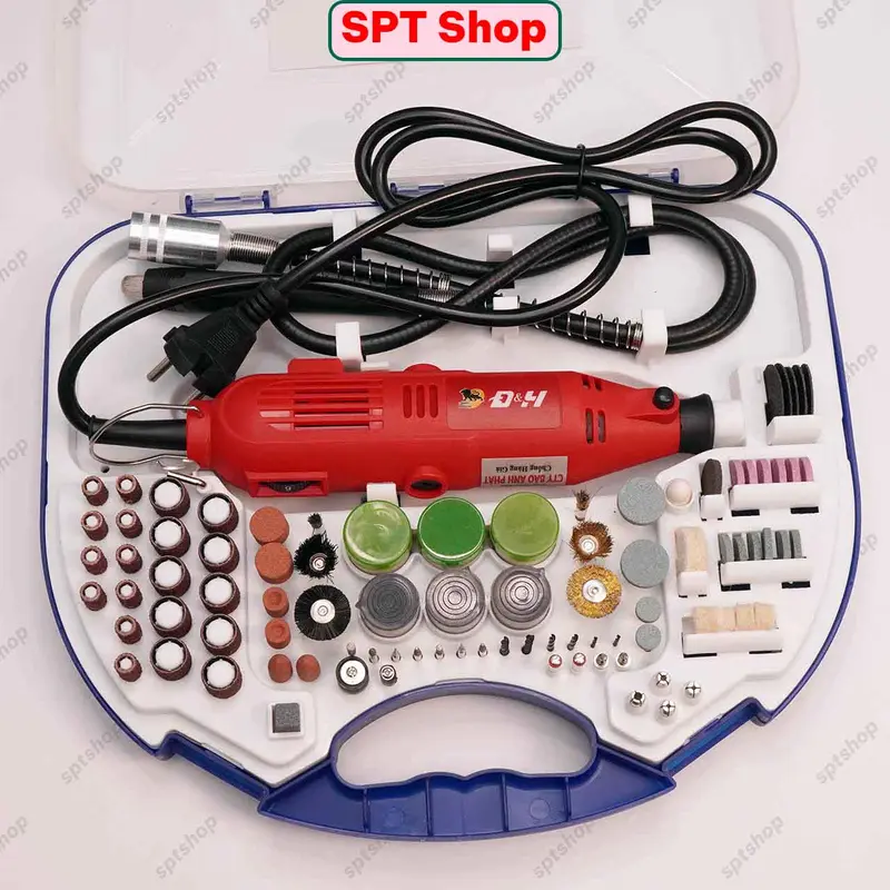 Máy Mài Chai Vali DH, Bộ máy khoan mài cắt mini đa năng, máy mài khuôn 260W 0