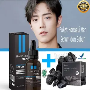 SKINCARE PRIA...! 2in1 Skincare BPOM Hanasui Men Bright Active Serum Pemutih Kulit Wajah Ampuh Permanen Penghilang Jerawat Pria Cepat Halal Glowing