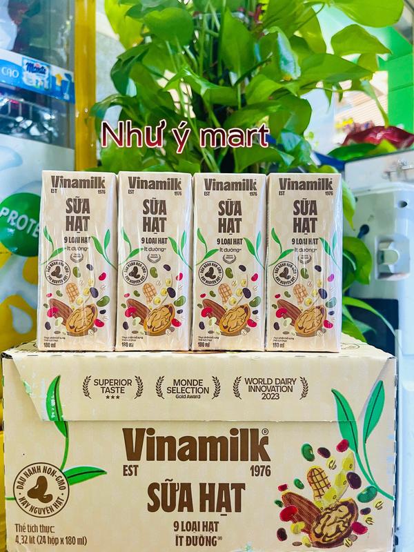 Thùng 24 hộp 180ml sữa Super Nut 9 loại hạt ít đường Vinamilk