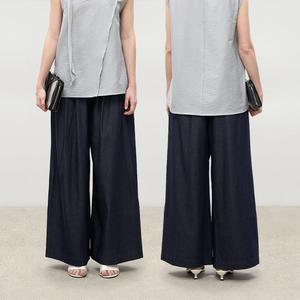 High-Waisted Denim-Style Pants That Flatter and Breathe