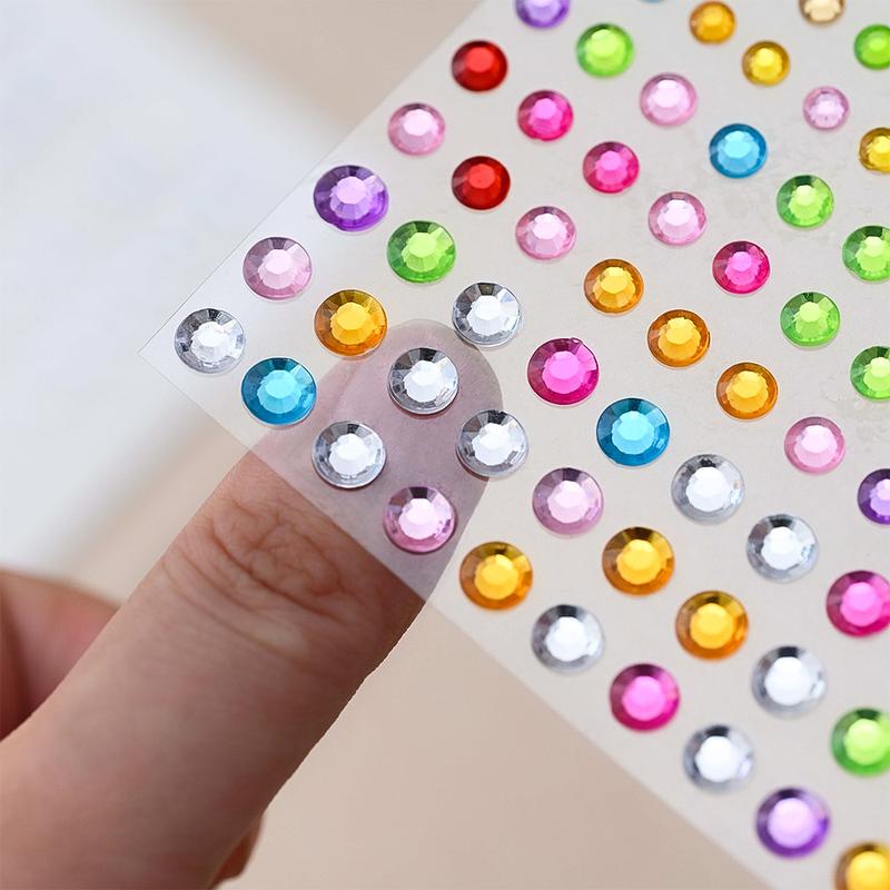 Product Introduction of Diamond Face Stickers Nail Art Diamond Face Performance Party Makeup Ball Decorations No Glue Decorative Face Stickers 11