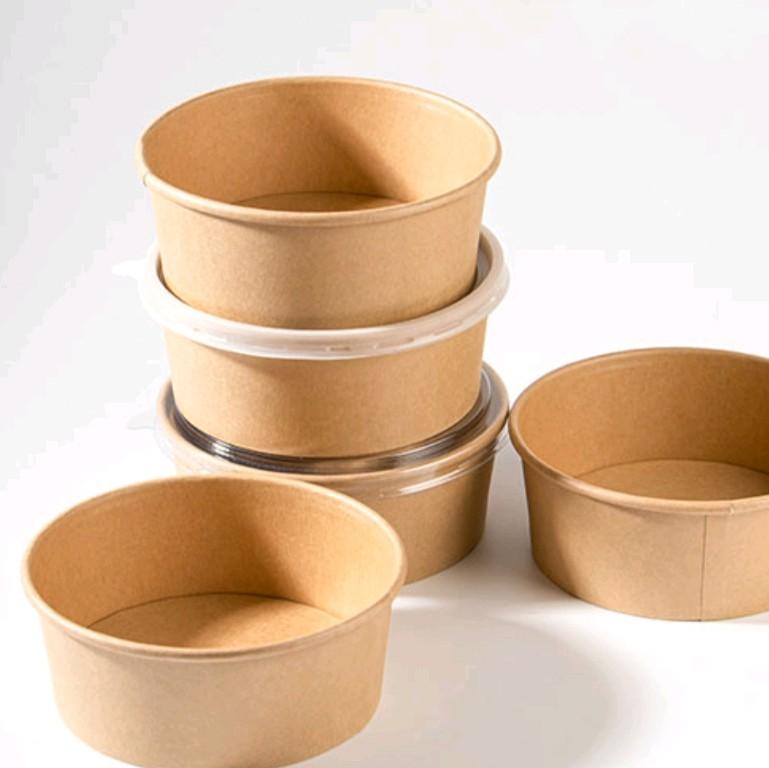 1 tô giấy kraft chịu nhiệt, đựng thức ăn nhanh và bánh các loại 2