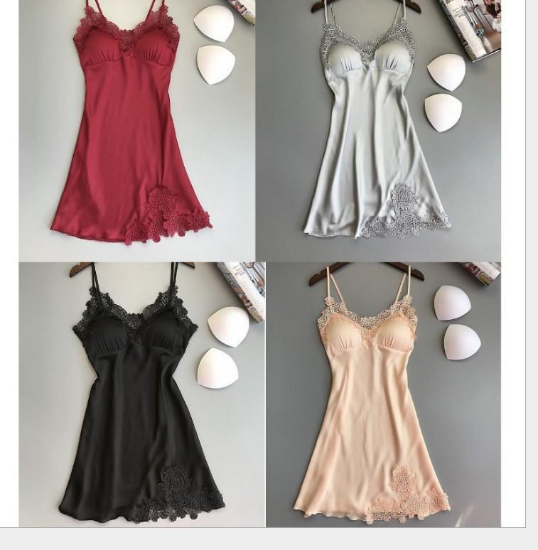 Product Introduction of 2024 Women's new feminine lace camisole pajamas loungewear dress Nightwear Womenswear 3