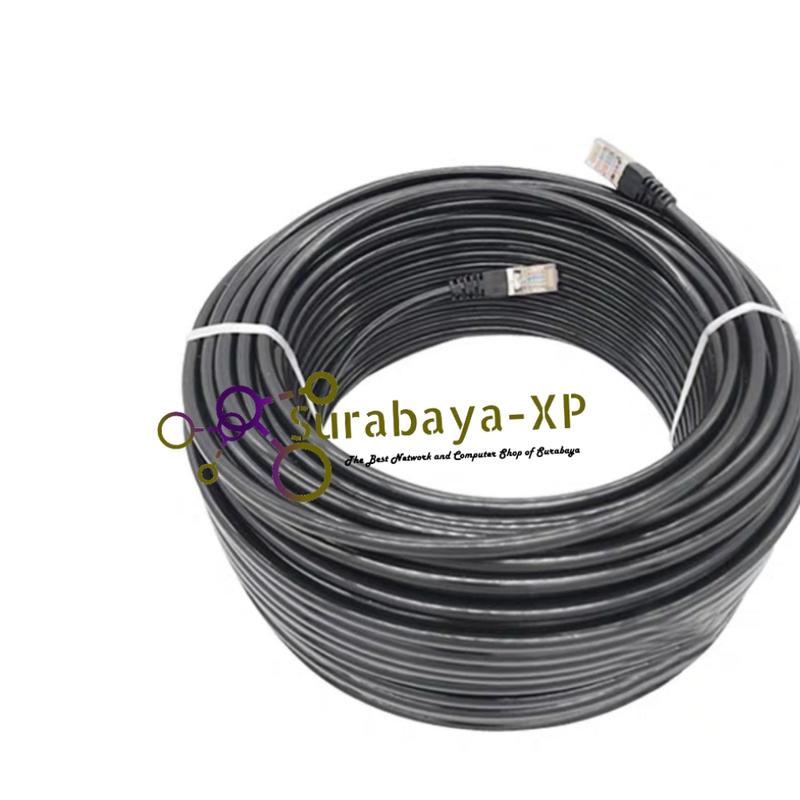 Kabel LAN 50M UTP STP CAT5E 50 M 50 Meter 50Meter FTP Outdoor Spectra untuk Indihome 1