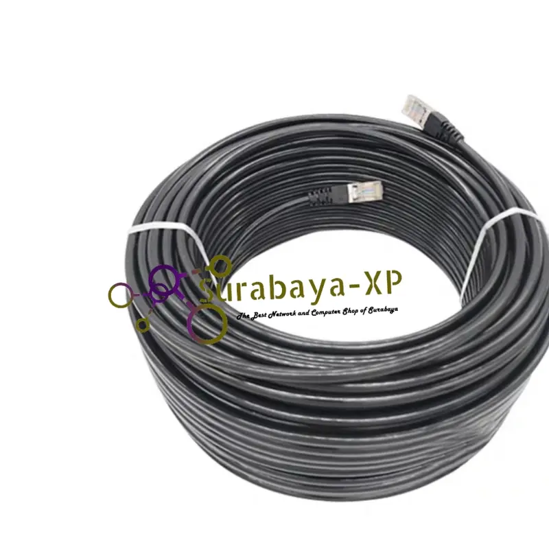 Kabel LAN 50M UTP STP CAT5E 50 M 50 Meter 50Meter FTP Outdoor Spectra untuk Indihome 1