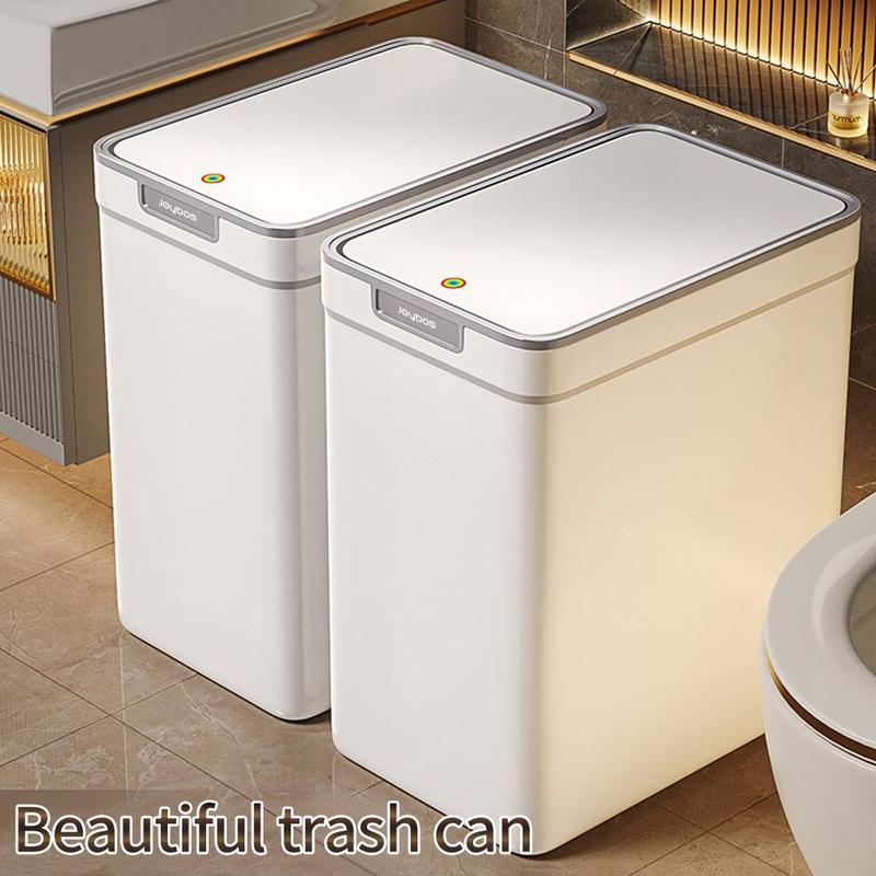 Trash Can with Lid, 1 Count Wall Mounted Or Ground Waste Can, Press The Lid To Open Waste Bin for Bathroom, Kitchen and Other Places 8