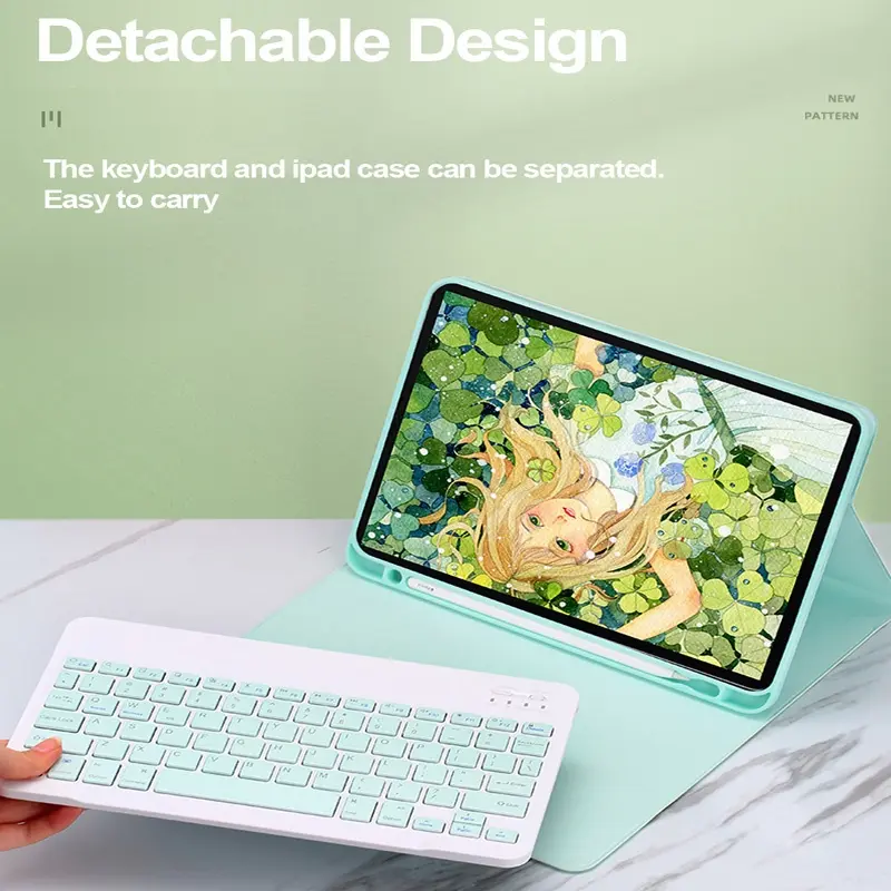 Book Cover R3dmi Pad Pro / P0c0 Pad 12.1 Inch 2024 Leather Flip Case Keyboard Wireless Mouse Bluetooth Sarung Casing Bahan Kulit cases protection 2